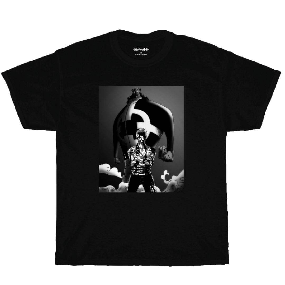 RORONOA ZORO AND BARTHOLOMEW KUMA TEE HOODIE INSTOCK Men s