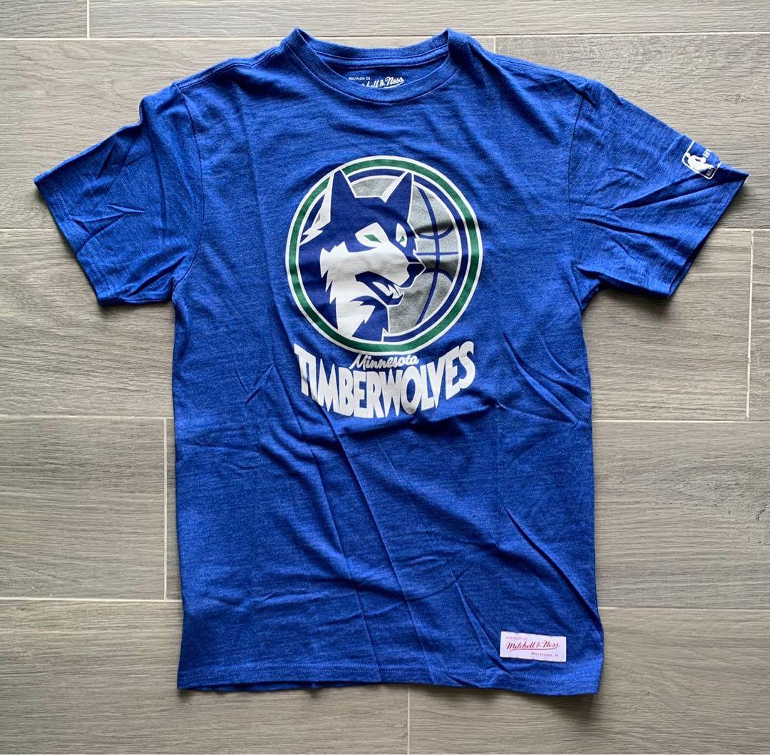 Brand New Mitchell Ness MN M N Minnesota Timberwolves Wolves HWC Hardwood Classics Tee T shirt Tshirt Size Small NBA Kevin Garnett Stephon Marbury not NCAA NFL MLB Nike Isaiah Rider