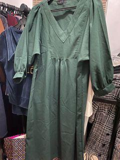SALE green maxi dress