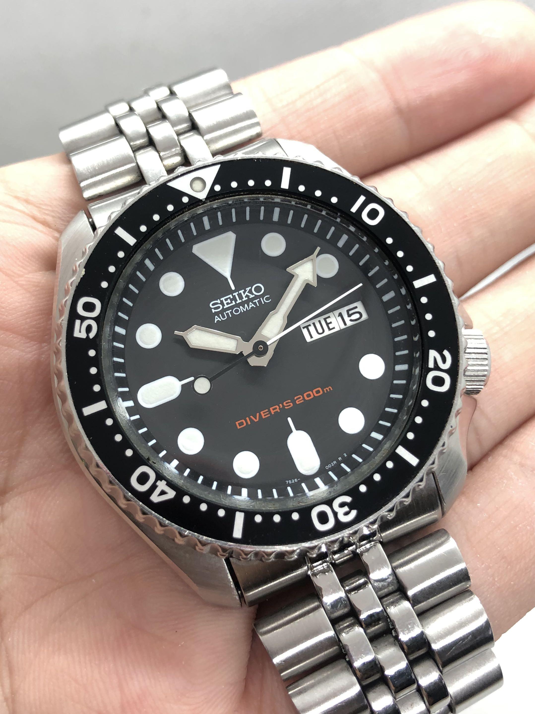 Seiko Diver SKX007 Black 42mm Automatic Watch, Luxury, Watches on Carousell