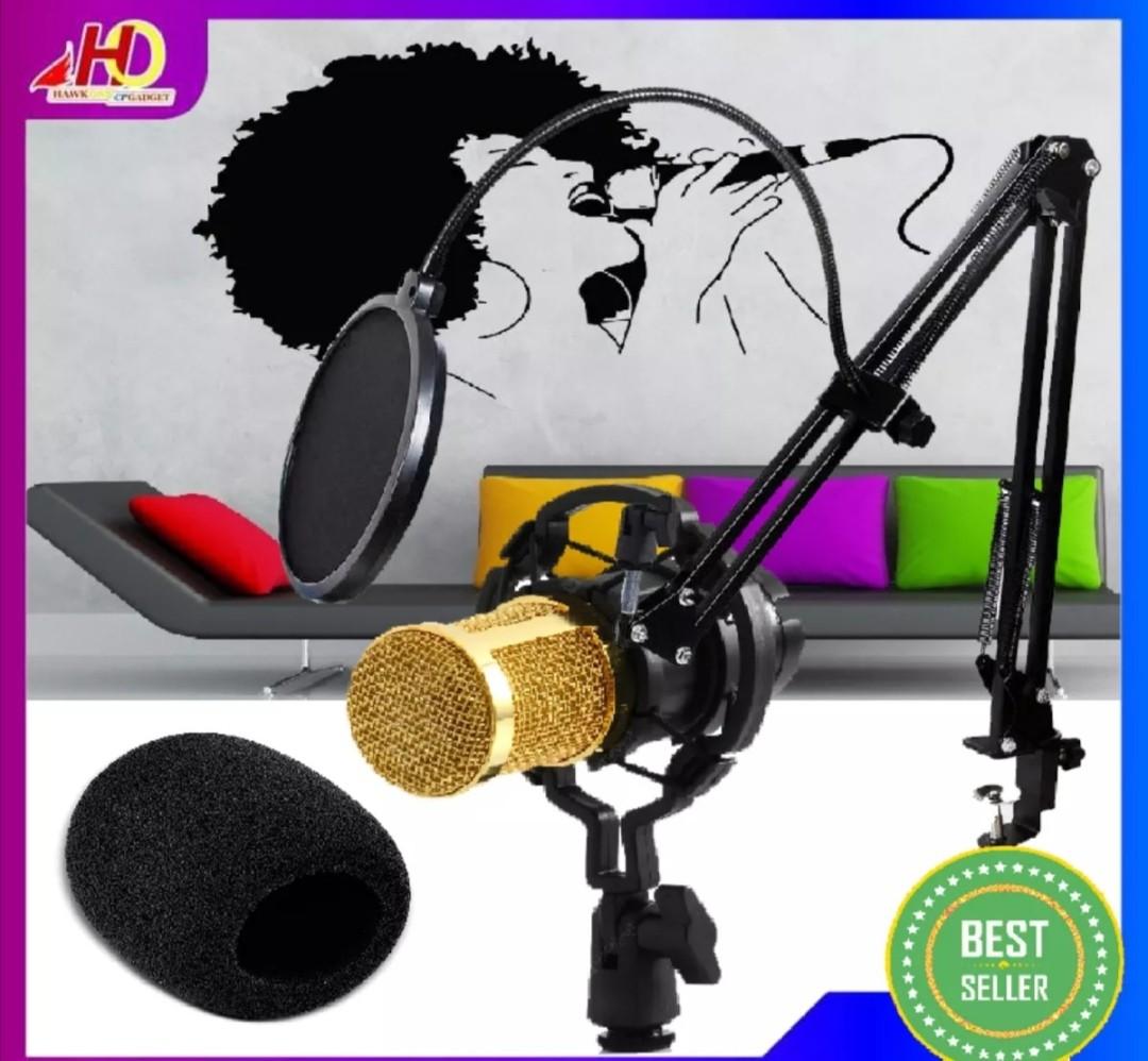 Set BM 800 Condenser Sound Recording Microphone (Category: Microphones) located in San Pedro. Submitted by ulabebe (Listing ID 1094334764, Image 2). Description: New.