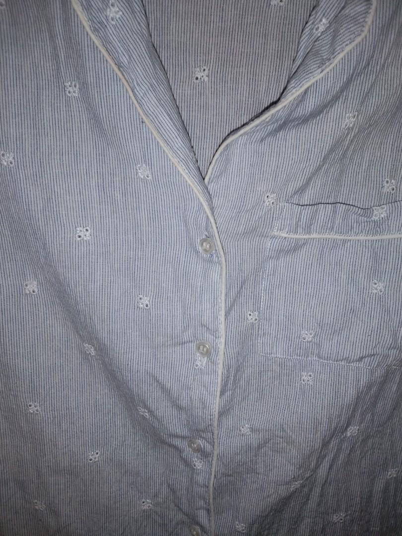 SMALL SIGRID OLSEN 100 COTTON SLEEPWEAR TOP Women s Fashion