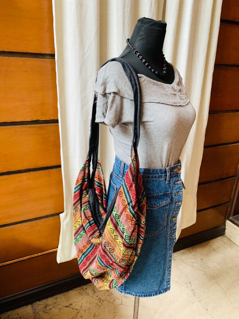 Thai Woven Boho Bohemian Shoulder Sling Bag Thailand Women s