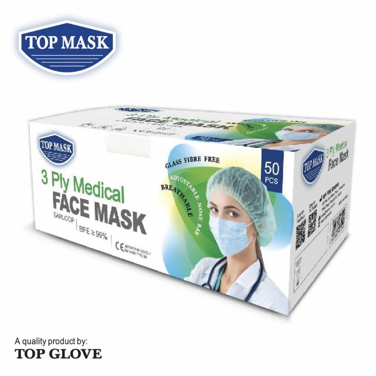 special promotion top mask 3 ply medical face mask 50pcs box everything else others on carousell