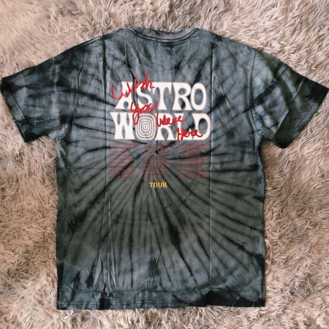 TRAVIS SCOTT TIE DYE T SHIRT Men s Fashion Tops Sets
