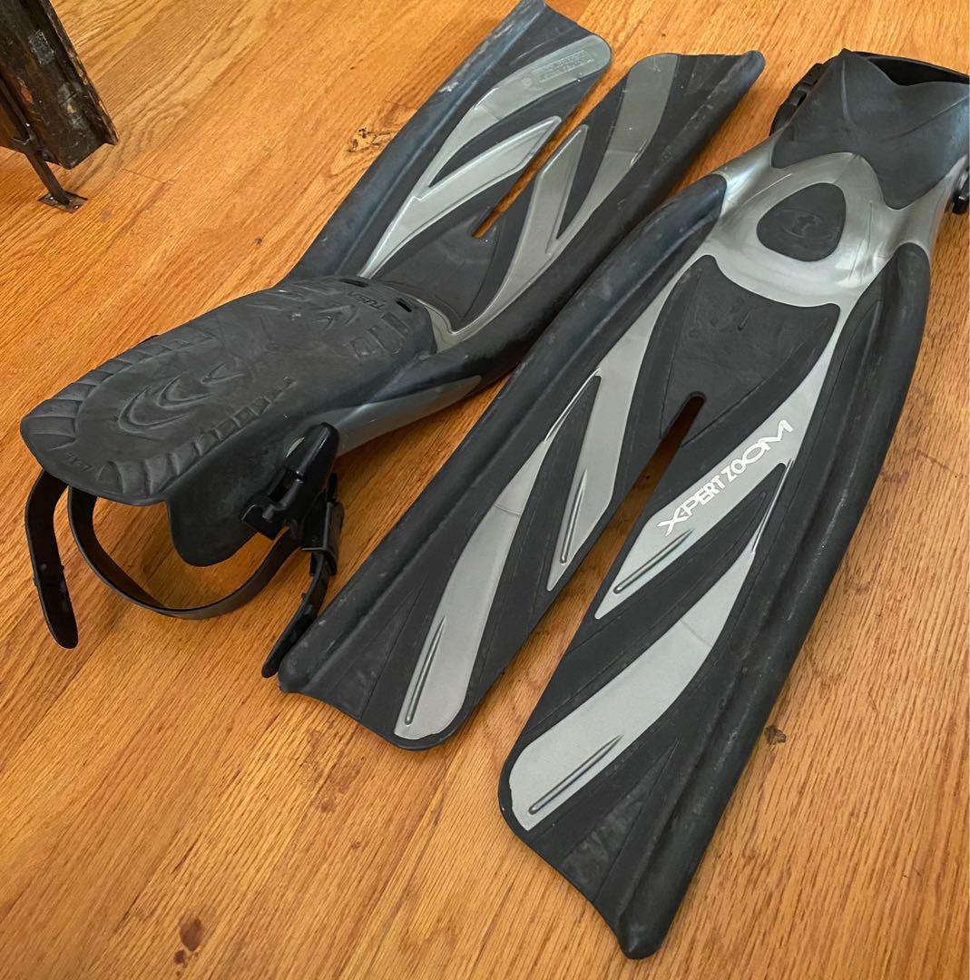 Tusa Scuba Xpert Zoom fins Diver split twin jet pro, Sports Equipment