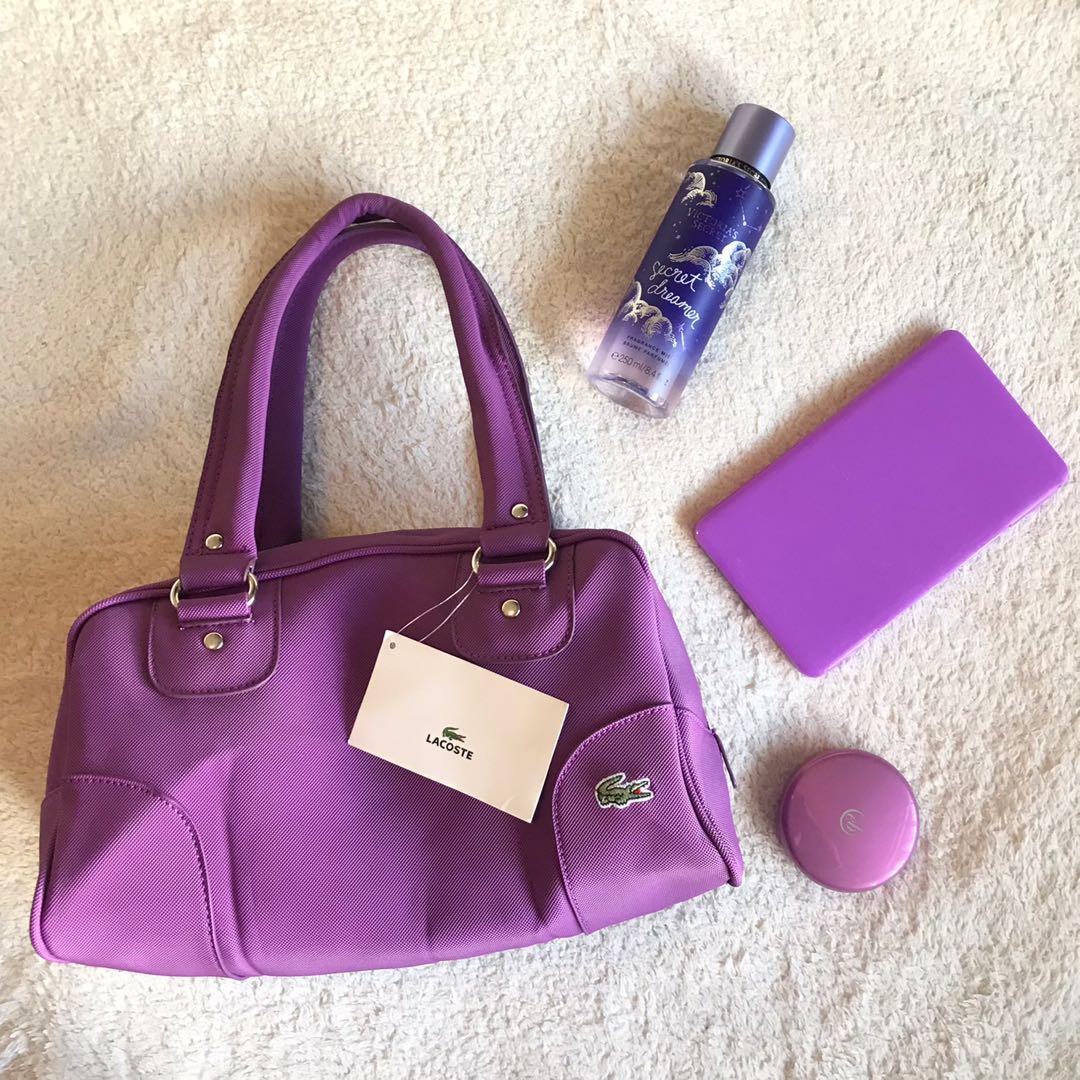 violet handbag