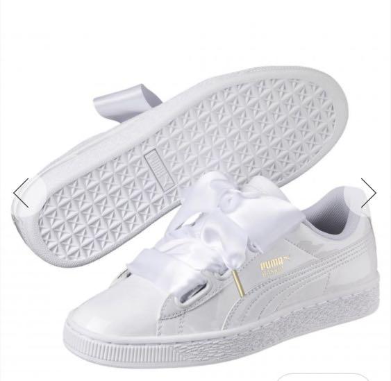 puma white shoe laces