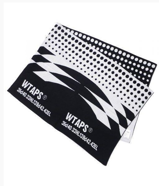 wtaps 18aw wrap muffler woac wtvua tet black white scarf 頸巾圍巾