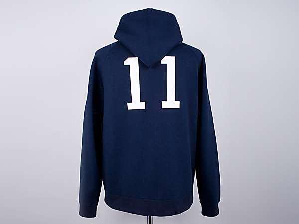 wtaps d logo 11 zipup hoodied hooded sweatshirt size s navy