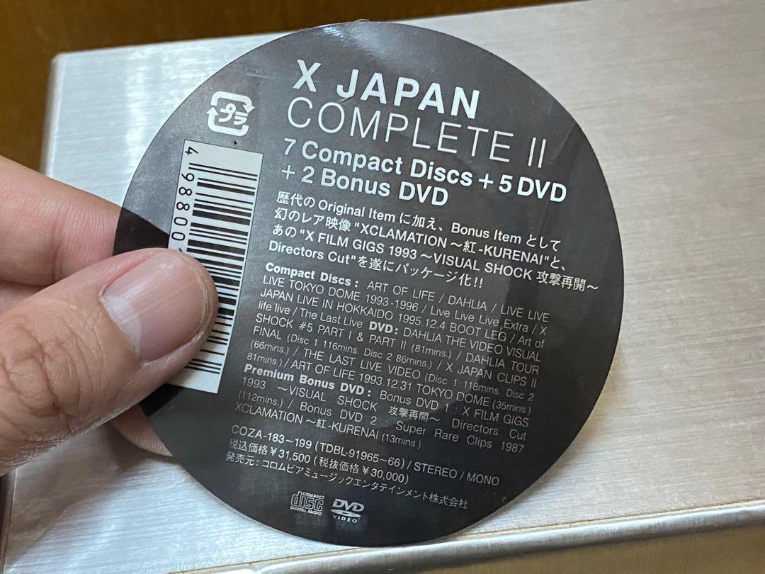 X Japan complete 2 CD + DVD Boxset, 興趣及遊戲, 音樂樂器 配件, 音樂與媒體- CD 及DVD -  Carousell
