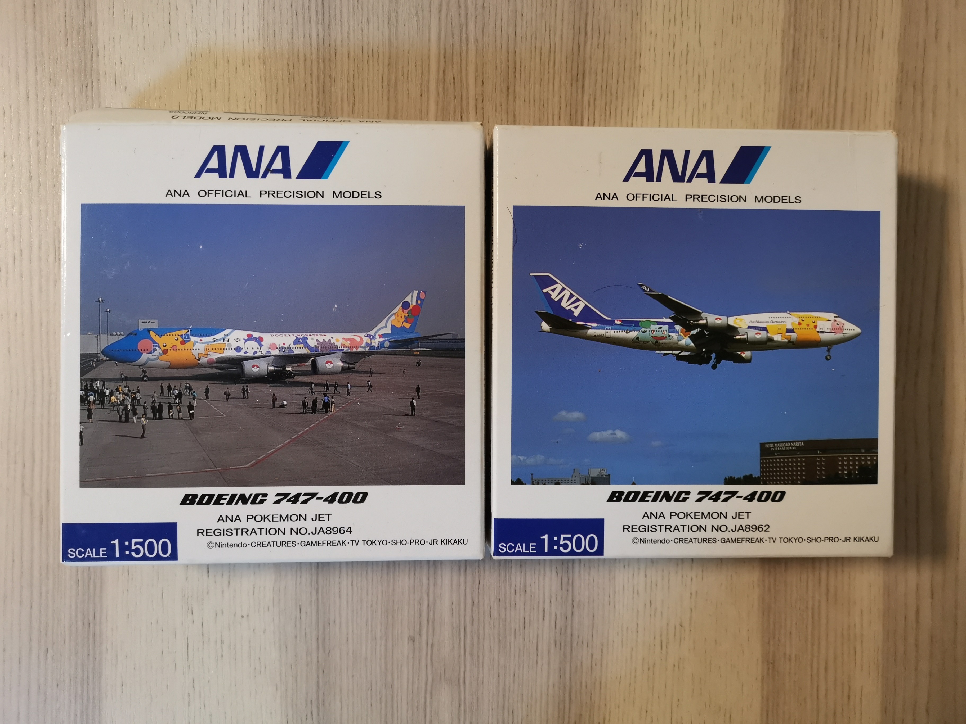 1/500 Official ANA Pokémon Jet Boeing 747-400 X 2 一套兩架, 興趣 