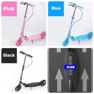 16.5cm Wide LED Lighted Foldable 2 Wheels Kids/Children/Teens/Teenager/Adult Kick Skate Scooter with Front/Back Brake 16.5cm Wide LED Lighted Foldable 2 Wheels Kids/Children/Teens/Teenager/Adult Kick Skate Scooter with Front/Back Brake