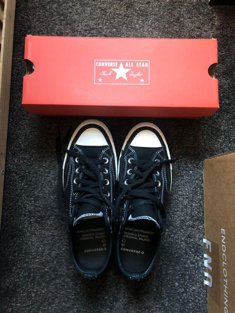 25 cm Fragment x Moncler Converse Men s Fashion Footwear Sneakers on Carousell