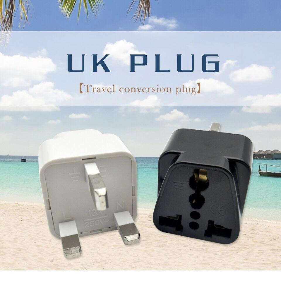 50 3 Pin Universal Adapter WHITE/BLACK, TV & Home Appliances