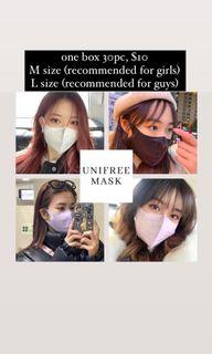 3 ply breathable face mask (black white pink pastel purple)