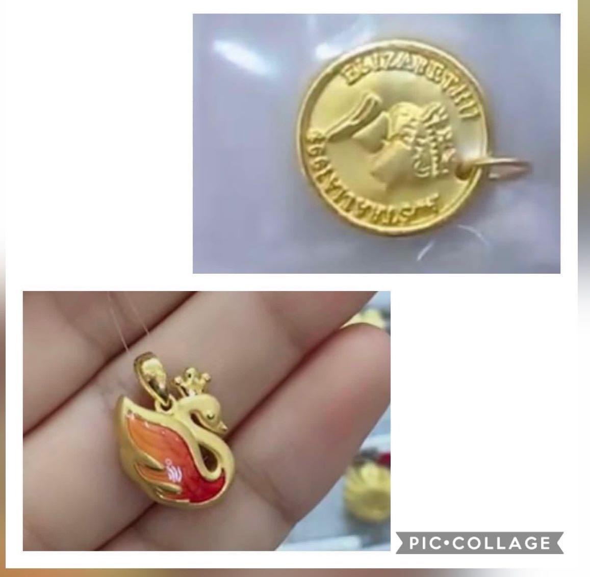 999 gold PENDANTS Charms SALE Luxury Accessories on Carousell
