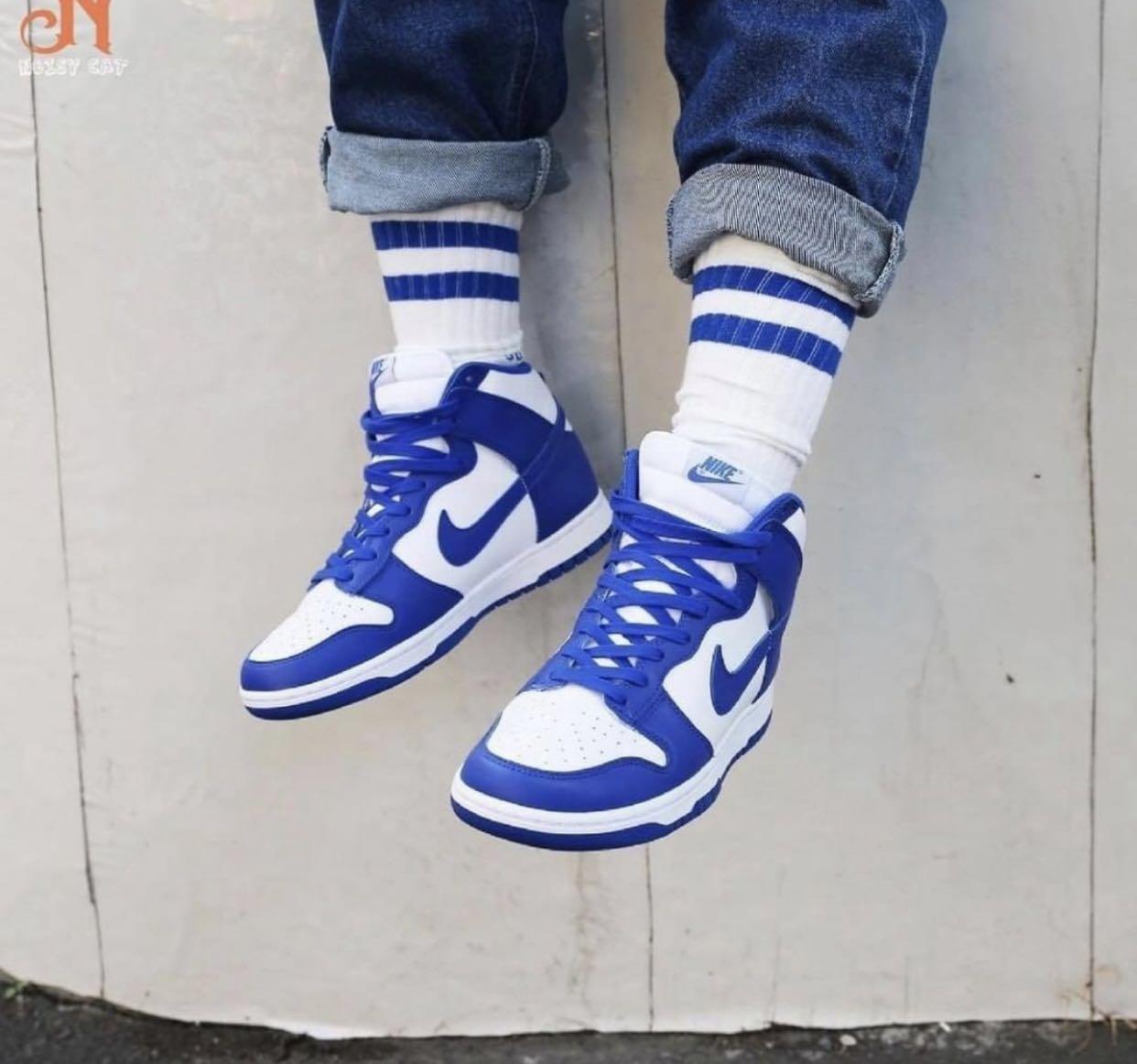 本日限定SALE Nike ダンク ハイ ゲームロイヤル ブルー ホワイト - 靴