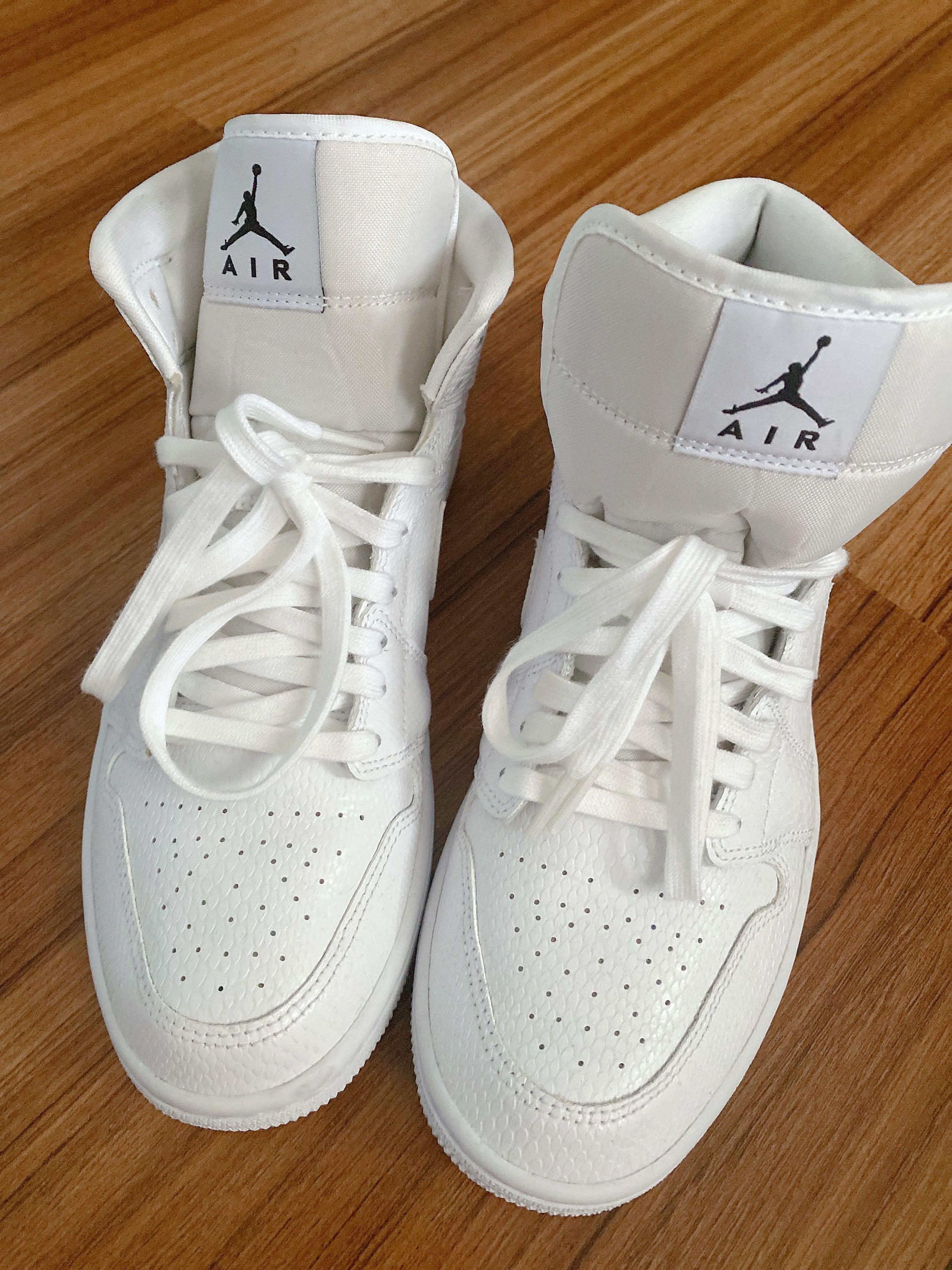 Air jordan 1 high all white online