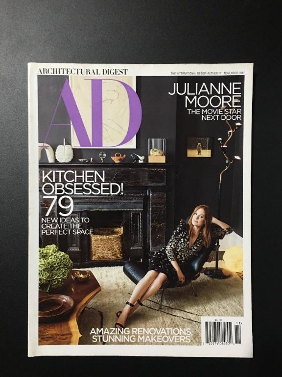 Architectural Digest Magazine November 2017 Julianne Moore Cover (Category: Magazines) located in Antipolo. Submitted by dwantfulthings (Listing ID 1094506864, Image 1). Description: Now only P180. Foremost magazine in interior design and landscaping. Condition: Very good. Last price listed. Shipping via Lalamove on buyer's expense. Buyers are encourage to book on their own. Payment through GCash ONLY No LBC COP/COD no GoGoExpress .
