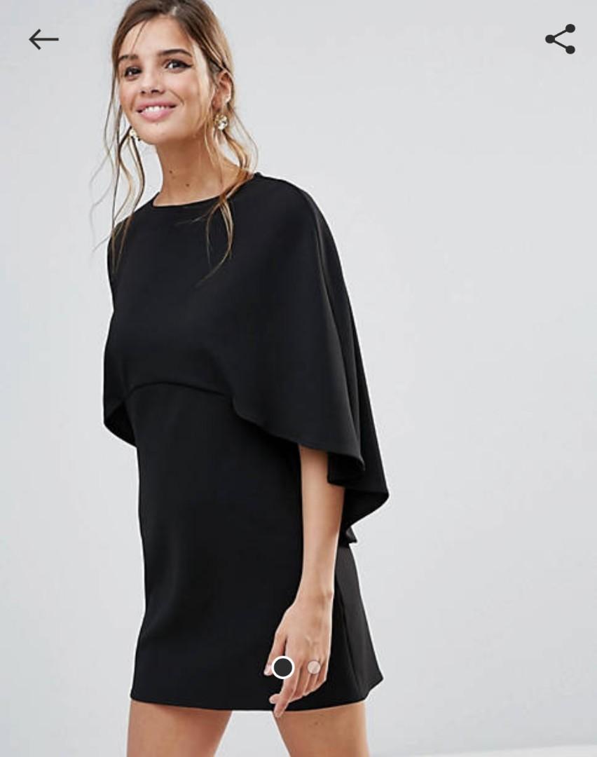 ASOS Cape Back Mini Shift Dress