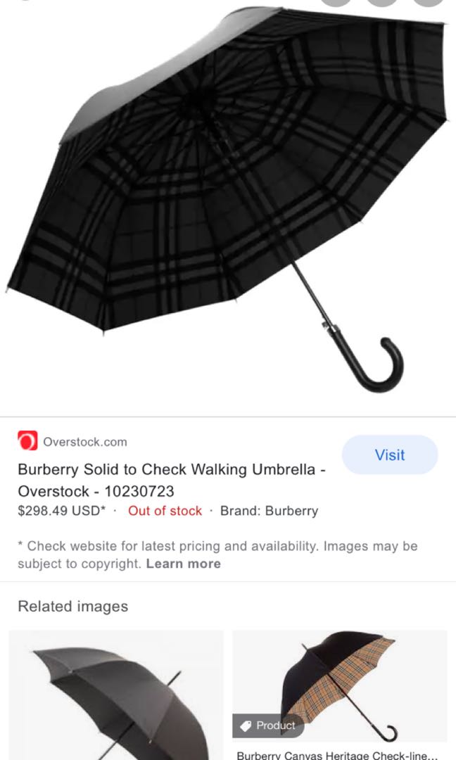 Burberry umbrella cost clearance