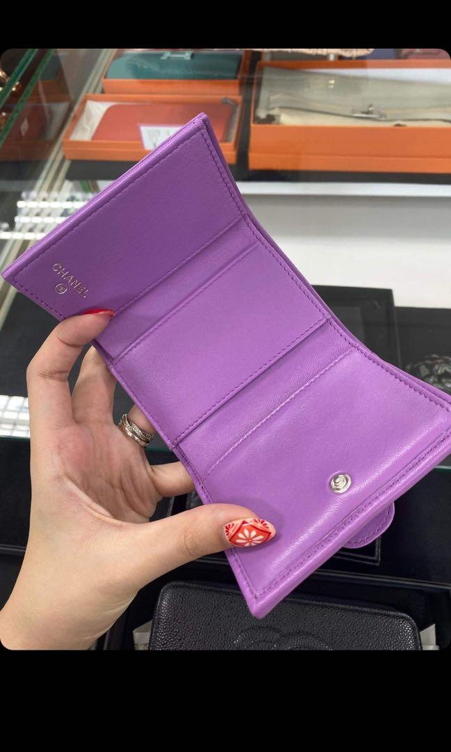 AUTHENTIC Chanel purple wallet, Luxury, Bags & Wallets on Carousell