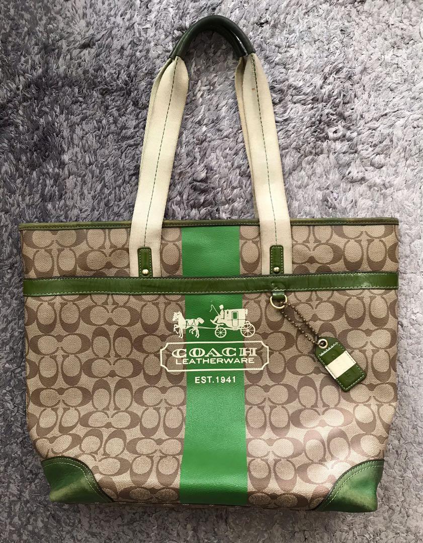 How to clean coach canvas bag store
