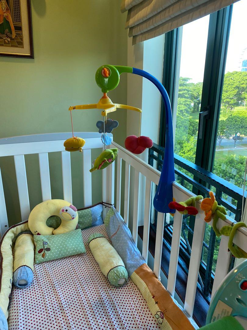FisherPrice Baby Cot Mobile, Babies & Kids, Baby Nursery & Kids Furniture, Cots & Cribs on Carousell
