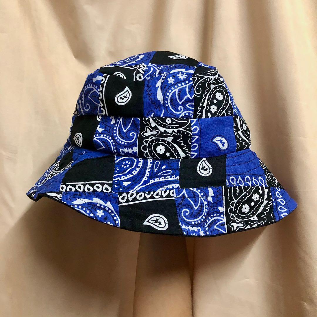 Blue bandana bucket hat Clearance
