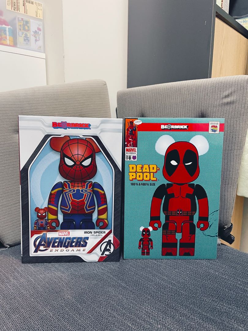 MEDICOM TOY - BE@RBRICK IRON SPIDER DEADPOOL 100% 400%の通販 by ...