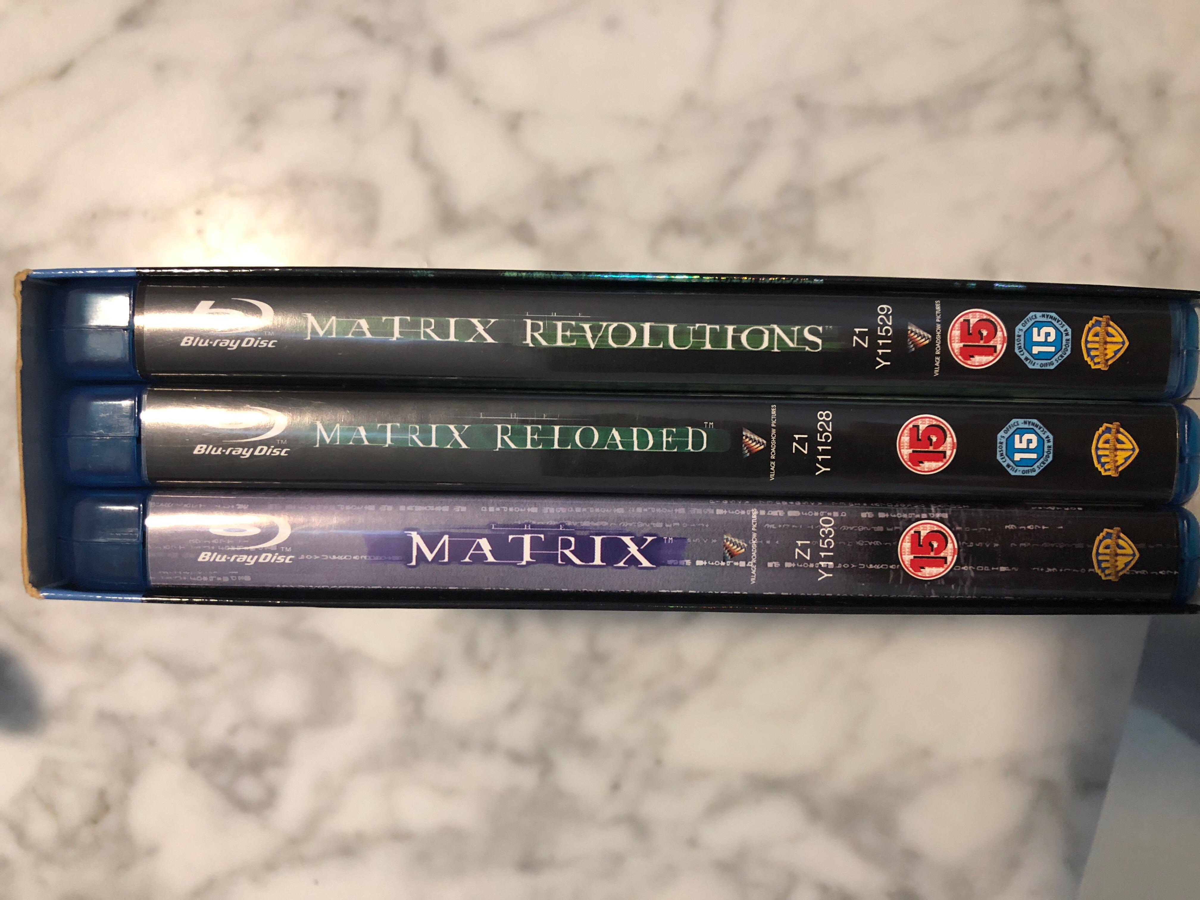 Blu Ray - Matrix Trilogy box set, The good The Bad and the Ugly, Hobbies &  Toys, Music & Media, CDs & DVDs on Carousell