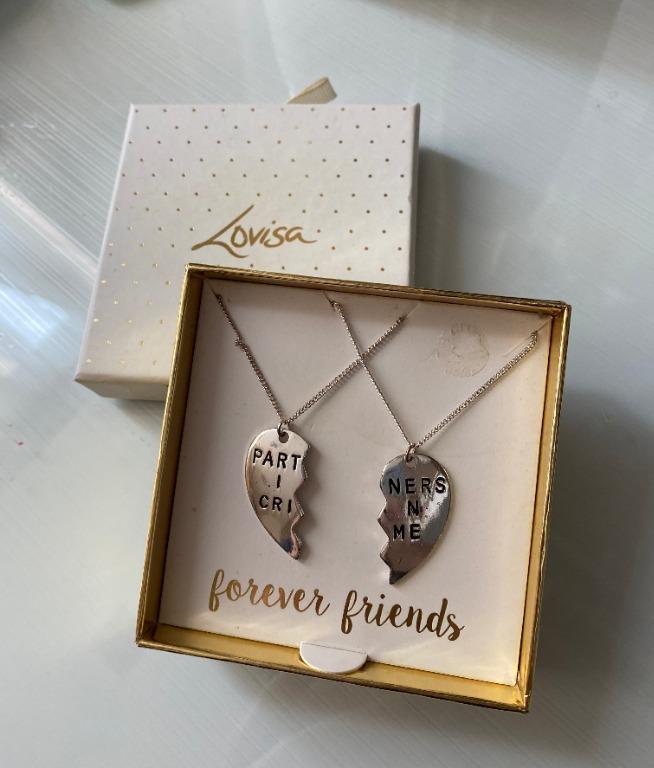 Partners in hotsell crime friendship necklace