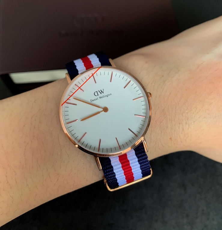 BNEW AUTHENTIC Daniel Wellington Watch 0502DW Classic Canterbury 36MM NATO Strap P7 990 Women s Fashion Watches Accessories Watches on Carousell