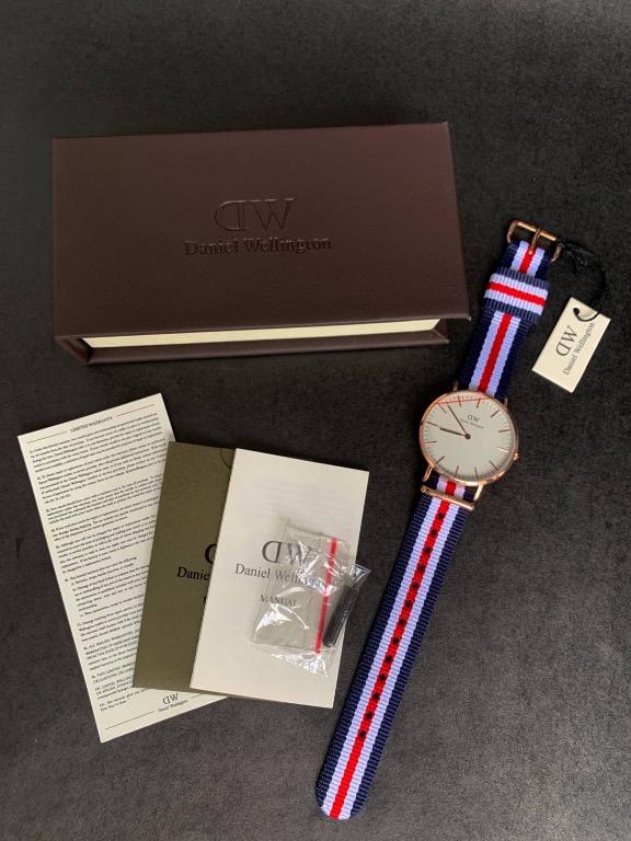 BNEW AUTHENTIC Daniel Wellington Watch 0502DW Classic Canterbury 36MM NATO Strap P7 990 Women s Fashion Watches Accessories Watches on Carousell