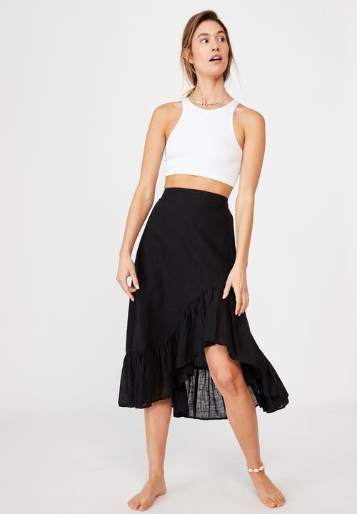 Cotton on black deals ruffle skirt