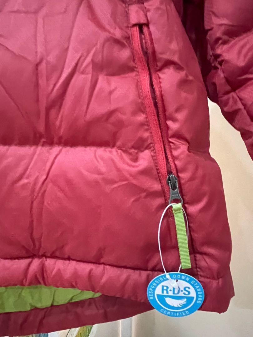 BNWT Kathmandu elcho kids down jacket size L chilli pepper colour