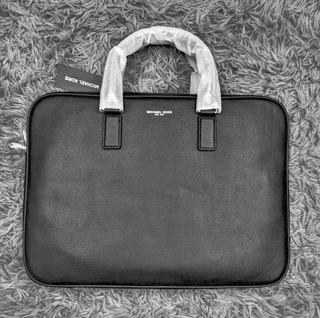 WTS WTT Michael Kors Men s Russell Briefcase Luxury Bags