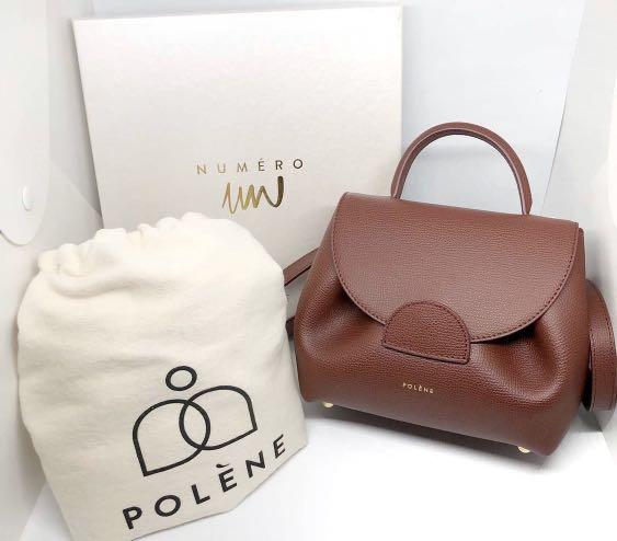 AUTHENTIC Polene Numero Un Nano in Cognac, Women's Fashion, Bags & Wallets,  Cross-body Bags on Carousell