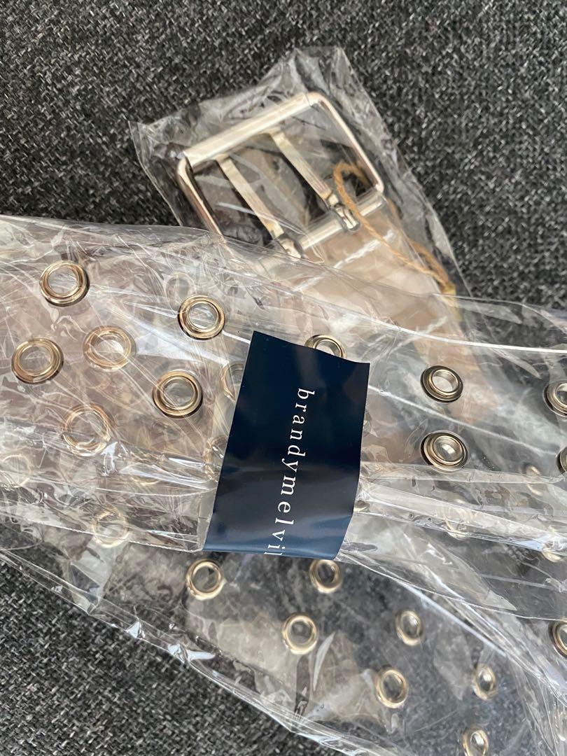 Clear brandy melville belt new arrivals