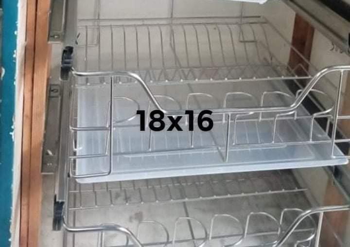 SUS 304 Pull Out Dish Rack, Furniture & Home Living, Kitchenware
