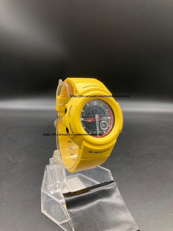 美品 CASIO カシオ　AW-582E　イエロー G-SHOCK Gショック