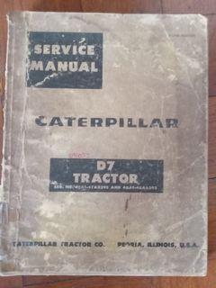 Caterpillar D7 Tractor Service Manual book