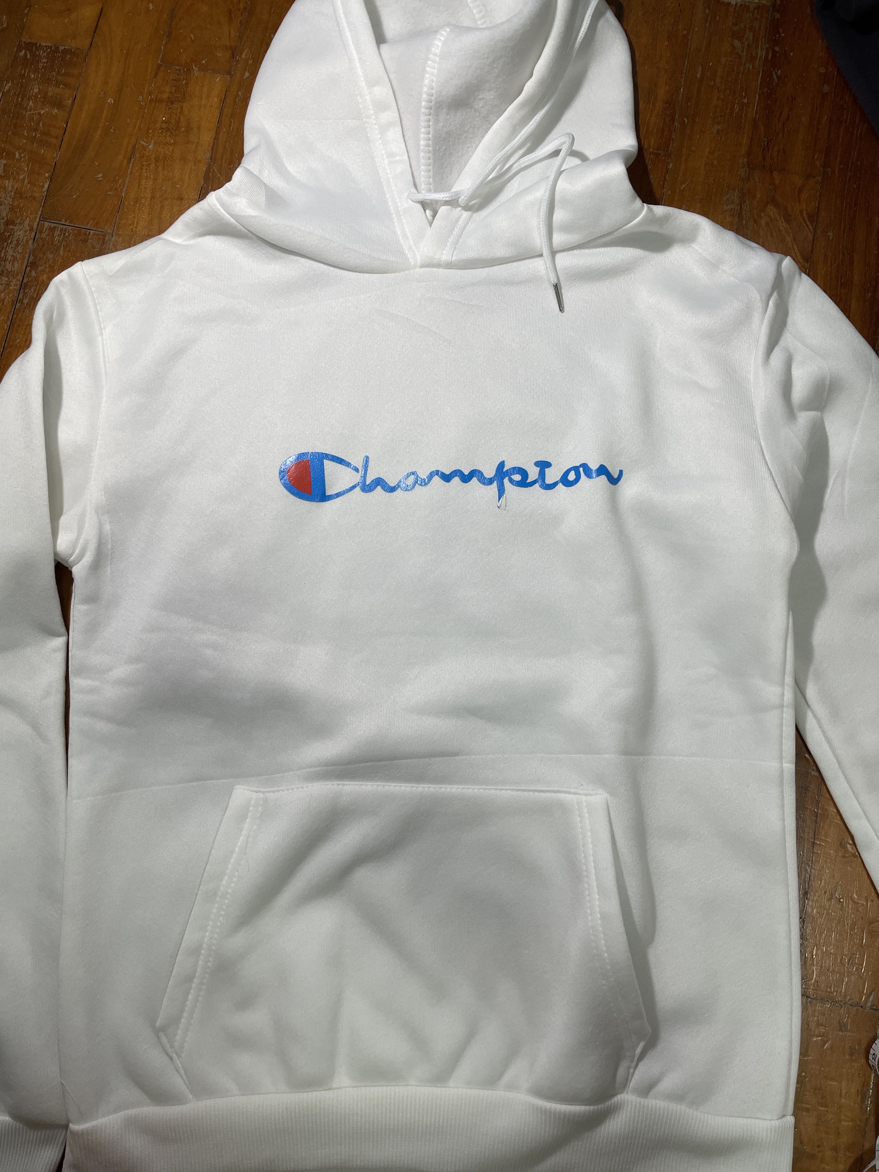 White cheap hoodie champion