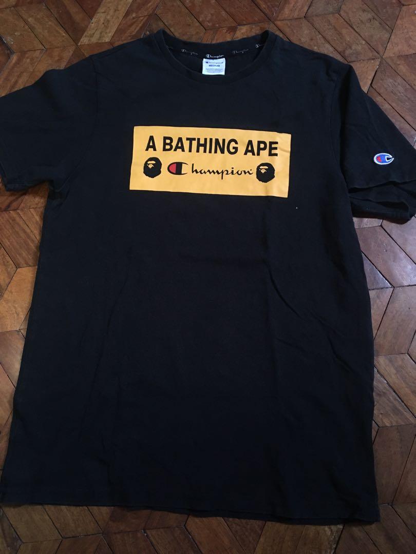 Champion x bape t shirt Clearance