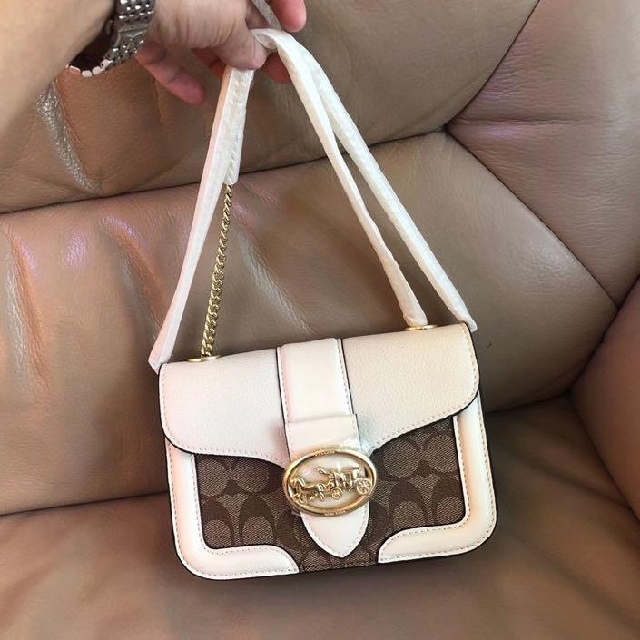 Coach georgie crossbody in signature canvas on sale