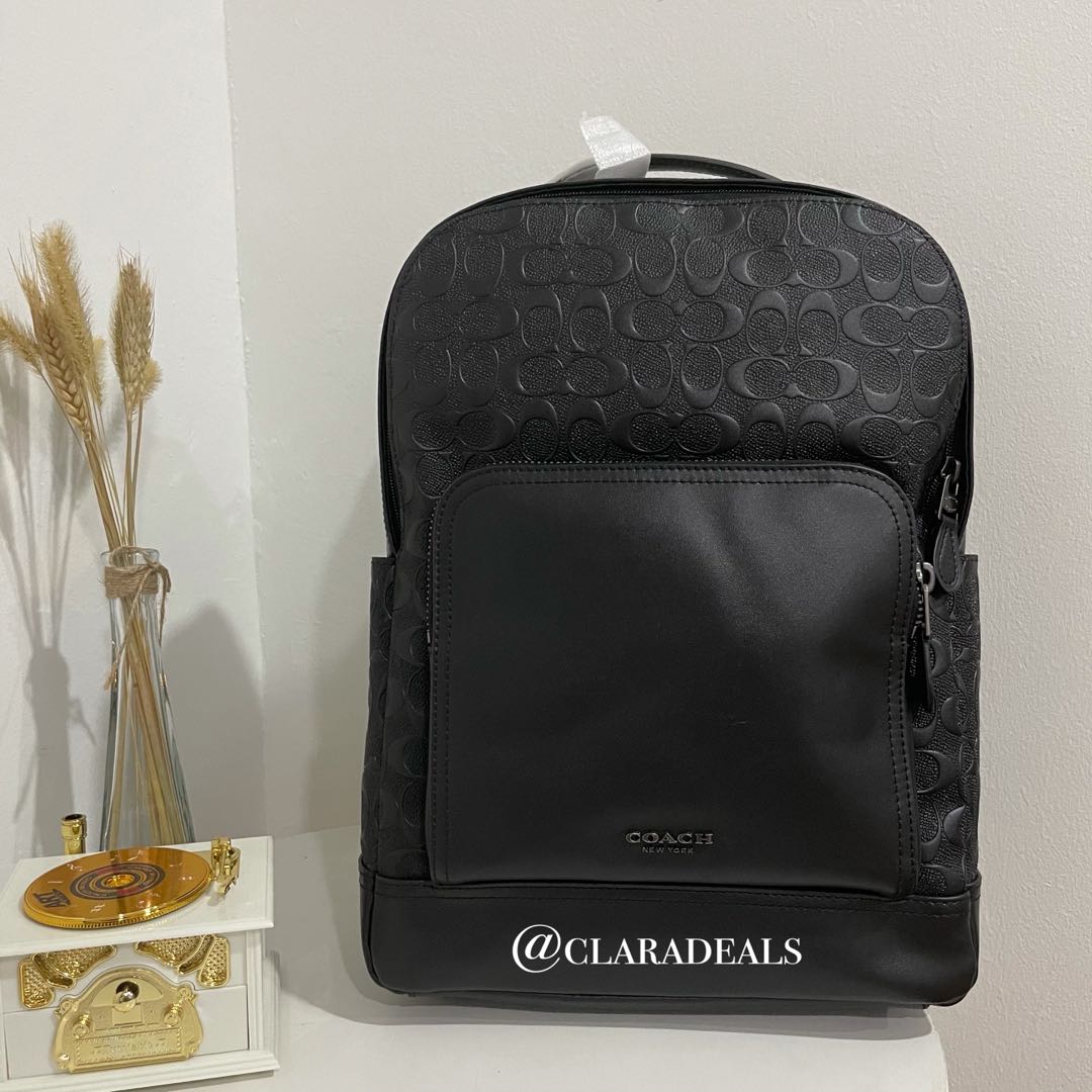 Coach Men Graham Backpack Men S Fashion Bags Wallets Backpacks On Carousell