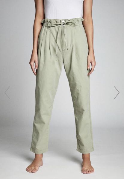 cotton on green long pants paper bag 