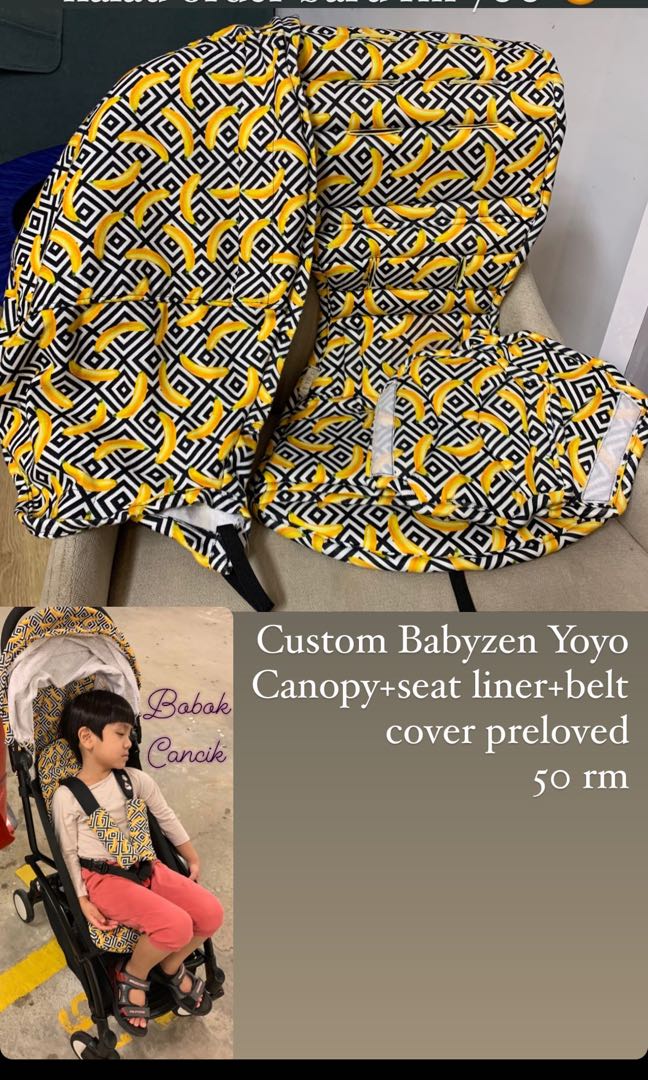 Custom Cover Canopy and Seat Liner Babyzen Yoyo Banana Hobbies