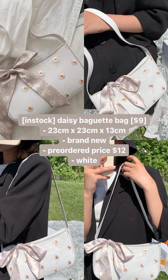 daisy baguette bag Women s Fashion Bags Wallets Shoulder Bags on Carousell